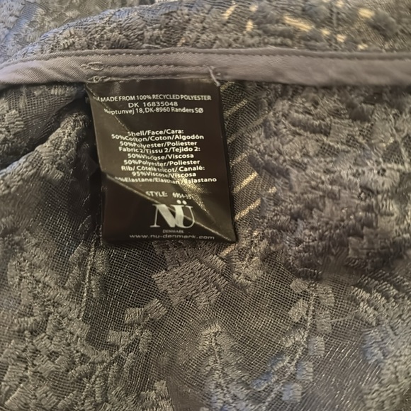 NU Denmark Indi Jacket Gray mix Black and White lace patty size M NWT - Picture 11 of 11